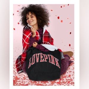 VS Pink Bag and Blanket